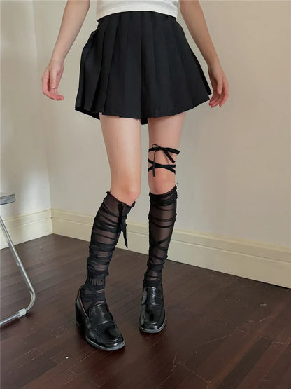 The Ethereal Ribbon-Lace Knee Highs (3-Pack Bundle) - SOLEVIBE International